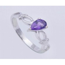 Peridot Gemstone With 925 Sterling Silver Ring, Pear Shape, RI-0099